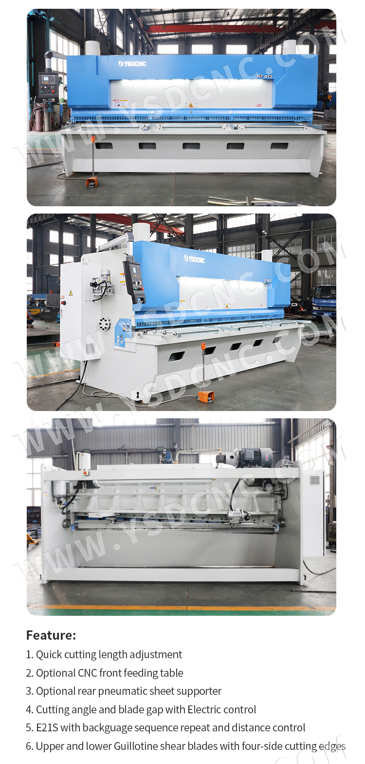 QC11K 12x4000 Hydraulic Guillotine Shearing Machine with E21S (6) QC11K 12x4000 液压闸式剪板机配 E21S (6)