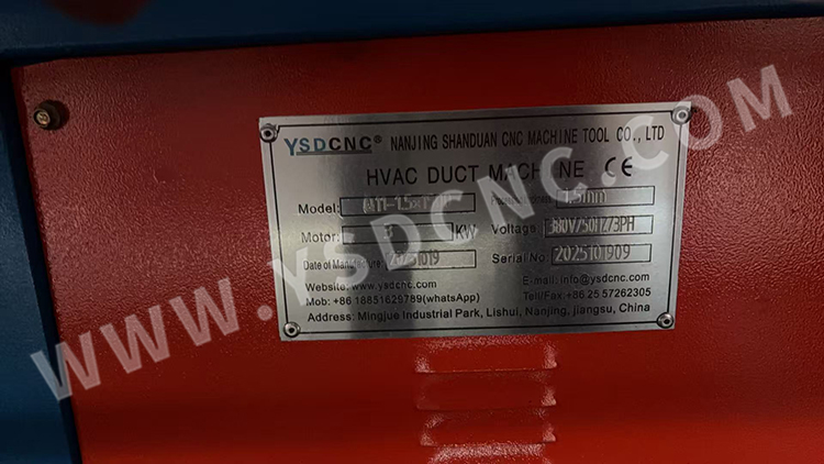 1 set Spiral duct machine & 1 set electric shearing machine & 1 set plasma cutting machine & 9 set Hvac Duct Machine (12) 螺旋风管机1台、电动剪板机1台、等离子切割机1台、暖通风管机9台 (12)