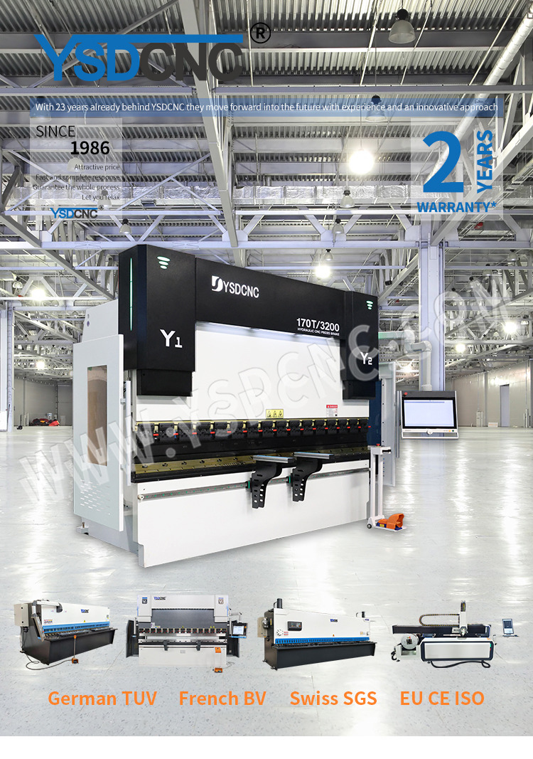 WE67k170ton3200 液压数控折弯机，带 DA-69S 的数控板料折弯机 (4) 