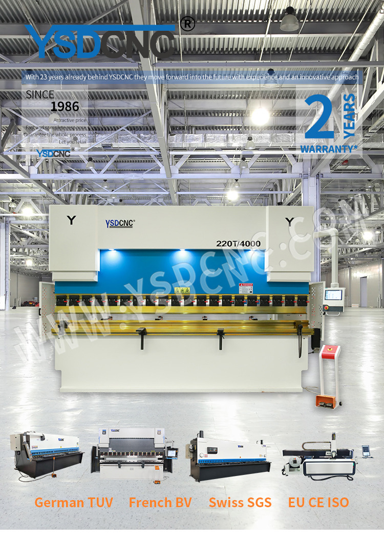 WC67K 220TON4000 NC Hydraulic Press Brake Machine with E310 (3) WC67K 220TON4000 数控液压折弯机配 E310 (3)