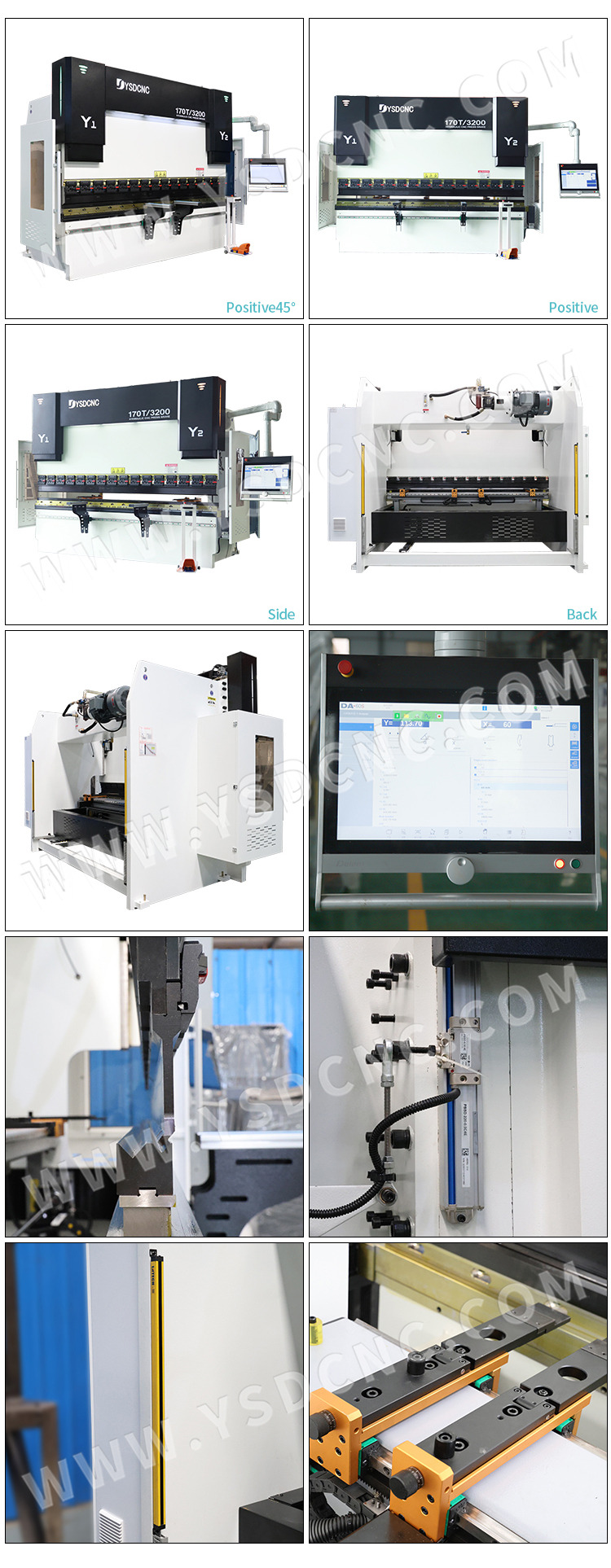 WE67k170ton3200 液压数控折弯机，带 DA-69S 的数控板料折弯机 (5)