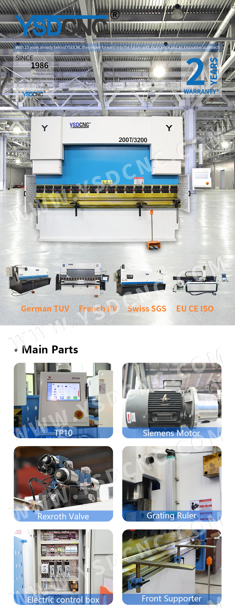 WC67K 200TON3200 伺服液压折弯机带 TP10，板材折弯机出售 (4)