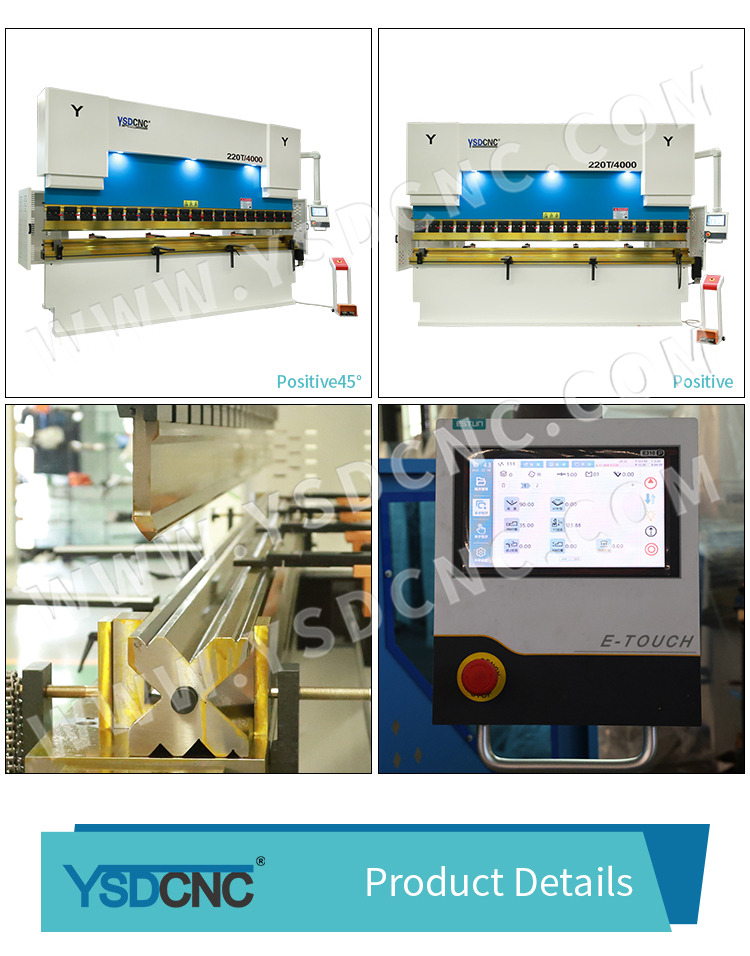 WC67K 220TON4000 NC Hydraulic Press Brake Machine with E310 (4) WC67K 220TON4000 数控液压折弯机配 E310 (4)