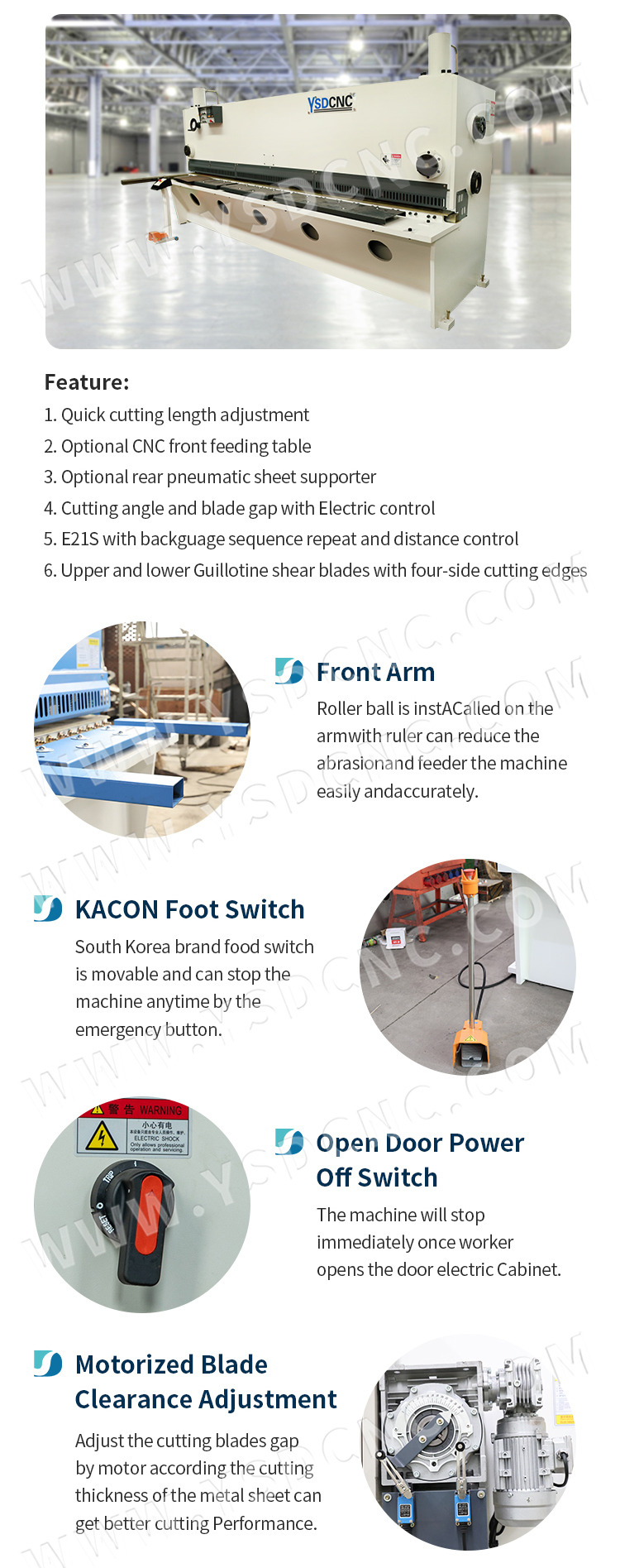 QC11K x3200 Hydraulic Guillotine Shearing Machine with E21S (6) QC11K x3200 液压闸式剪板机配 E21S (6)
