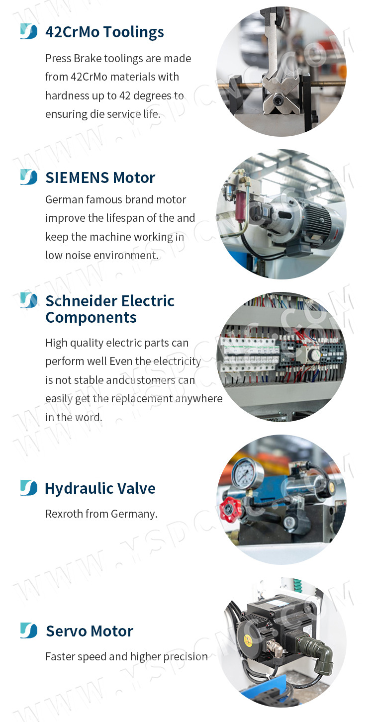 WC67K 220TON4000 NC Hydraulic Press Brake Machine with E310 (6) WC67K 220TON4000 数控液压折弯机配 E310 (6)